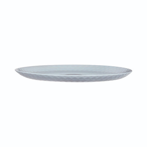 Assiette plate grise 25 cm Pampille
