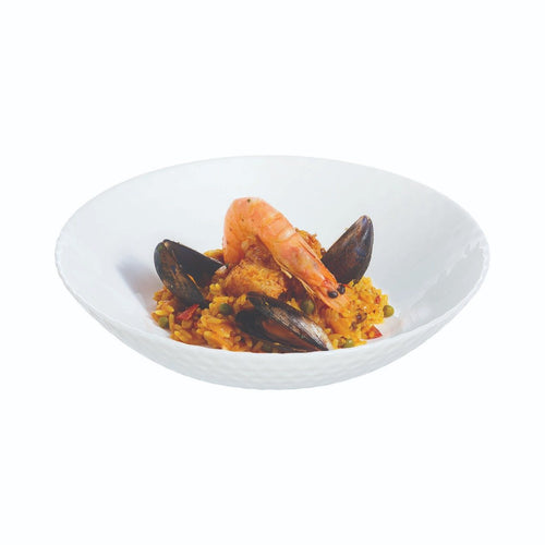 Assiette creuse blanche 20 cm Pampille