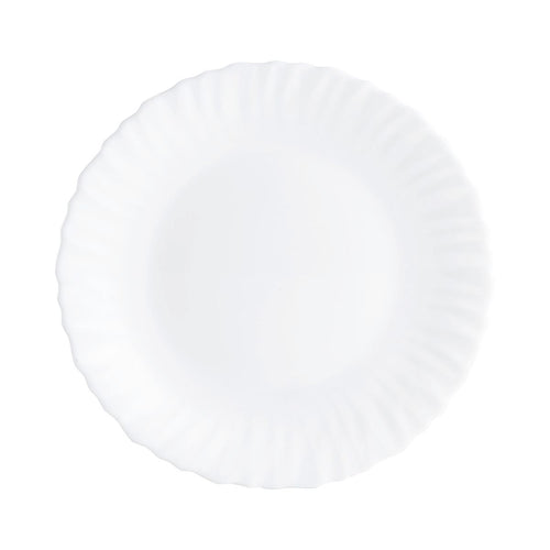 Assiette dessert blanche 19 cm Feston