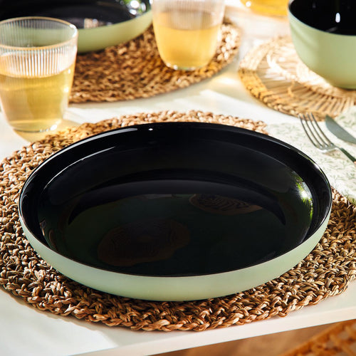 Assiette verte 25 cm Vicky
