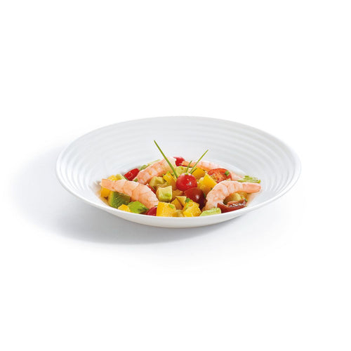 Assiette creuse blanche 23 cm Harena