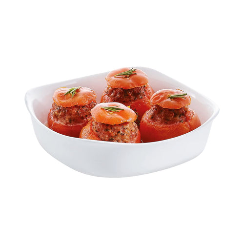 Plat de cuisson blanc 20 x 20 cm Smart Cuisine Carine