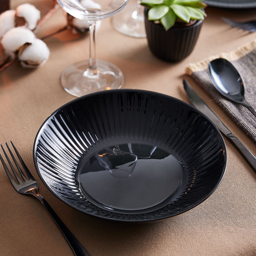 Assiette creuse 20 cm Cottage Noir - 2
