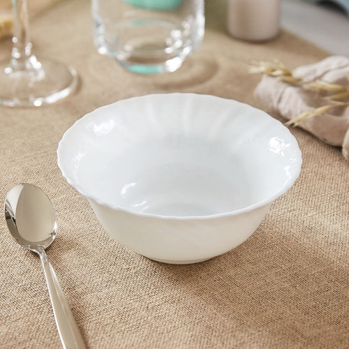 Coupelle blanche 12 cm Feston