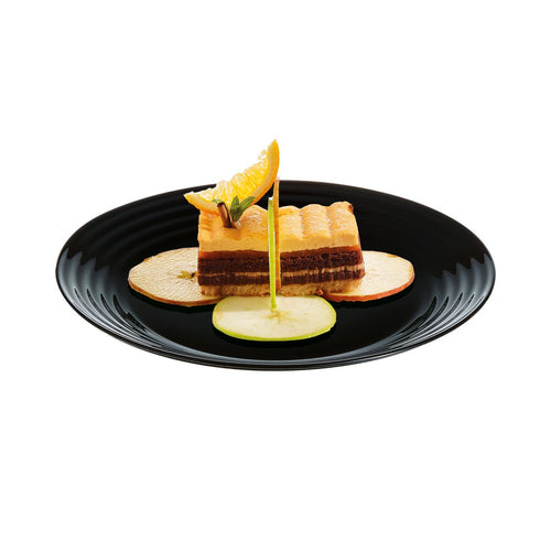 Assiette dessert noire 19 cm Harena