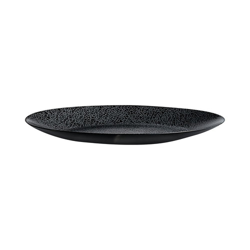 Assiette plate noire 25 cm Zoe