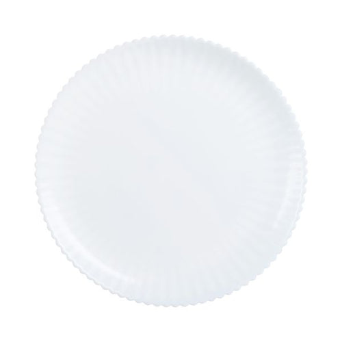 Assiette plate blanche 25 cm Bloom