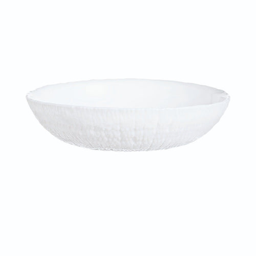 Assiette creuse blanche 21 cm Ammonite
