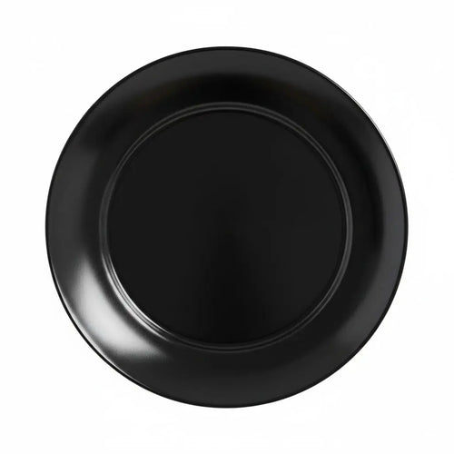 Assiette plate noire 25 cm Bloom