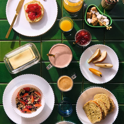 Assiette plate blanche 25 cm Bloom - 2