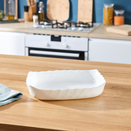 Plat de cuisson blanc 32 x 26 cm Smart Cuisine Trianon