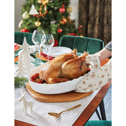 Plat de cuisson blanc 36,9 x 28,6 cm Smart Cuisine Trianon - 2