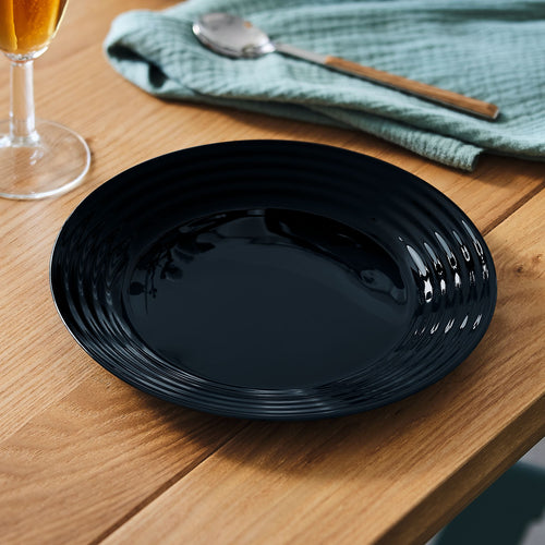 Assiette dessert noire 19 cm Harena