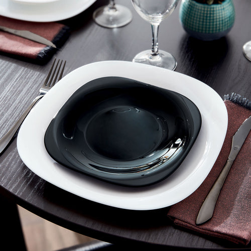 Assiette noire 19 cm Carine
