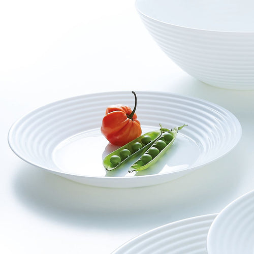 Assiette creuse blanche 23 cm Harena