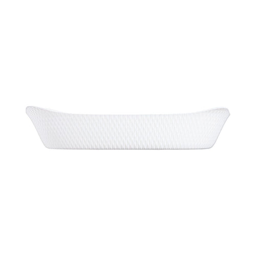Plat de cuisson blanc 34 x 25 cm Smart Cuisine Wavy