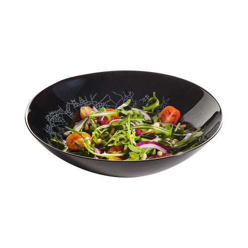 Assiette creuse noire 20 cm Zoe